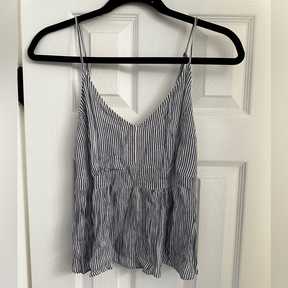 Abercrombie & Fitch medium pinstripe tank